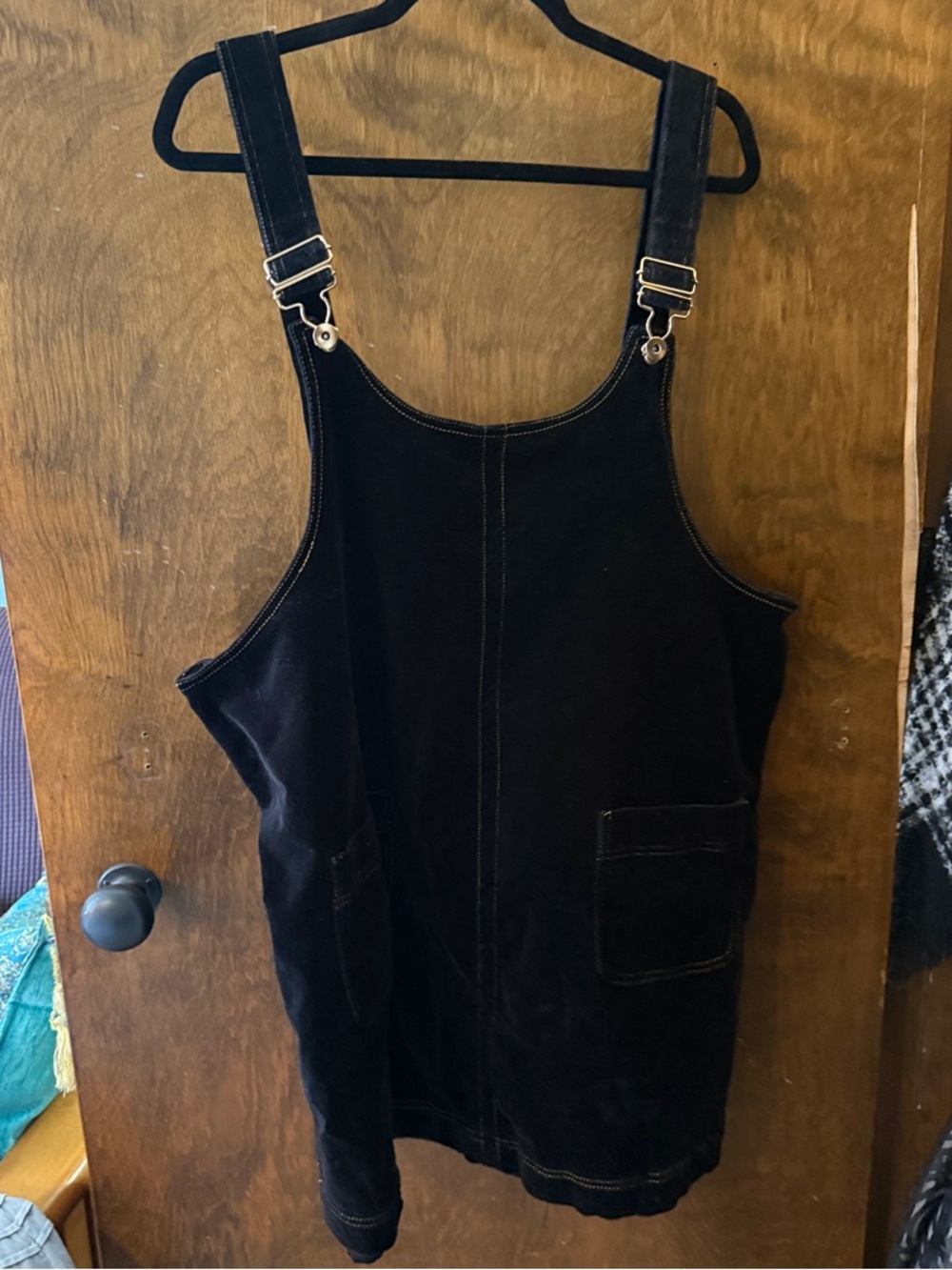 ModCloth Velvet Overall Pinafore Dress - Women